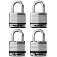Master Lock 1-3/4-Inch Wide Magnum Laminated Steel Padlock 4-Pack 3 Master Lock 1-3/4-Inch Wide Magnum Laminated Steel Padlock 4-Pack