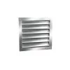 30-Inch X 24-Inch Rough Opening Silver Aluminum Dual Louver