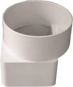 3 X 4 X 4-Inch White Downspout Adapter