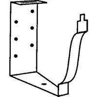 White Aluminum Fascia Gutter Bracket 5 In