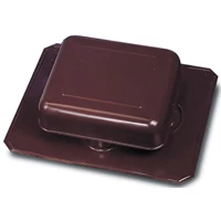 50-Inch Brown Square Top Roof Louver