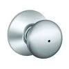 1-3/8 To 1-3/4-Inch Satin Chrome Privacy Door Knob -Home-Building Hardware 6786883 1 HR