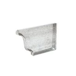 4 In Unpainted Right Hand End Cap For K Style 28 Gauge Galvanized Gutter