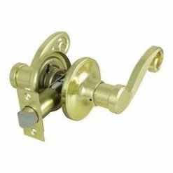 Passage Leverset, Polished Brass -Home-Building Hardware 7084502