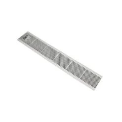 6-Inch X 3-Foot White PVC Snap-In Gutter Guard