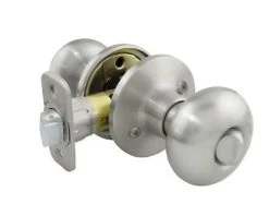 Satin Nickel Flat Ball Privacy Door Knob