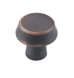 Richelieu 37mm Brushed Oil Rubbed Bronze Contemporary Metal Knob