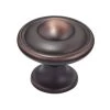 Richelieu 30mm Brushed Oil Rubbed Bronze Traditional Metal Knob -Home-Building Hardware 7251267