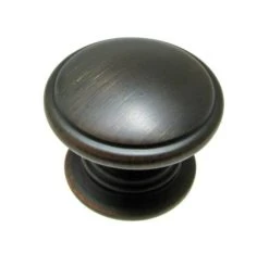 Richelieu 32mm Brushed Oil Rubbed Bronze Traditional Metal Knob