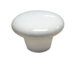 Richelieu 38mm White Contemporary Ceramic Knob