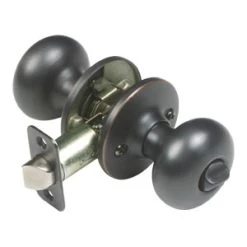 Oil Rubbed Bronze Cambridge 2-Way Latch Privacy Knob