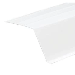 White, 10-Foot, Steel Roof Edge