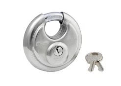 Master Lock 2-3/4-Inch Stainless Steel Discus Padlock With Shrouded Shackle