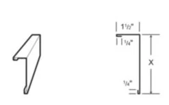 White Door Post Trim/Fascia, 10-Foot 6-Inch, 29-Gauge