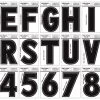 Hillman G - 3 In Black Vinyl Peel-Off Letters And Numbers -Home-Building Hardware 841484