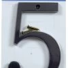 Distinctions #5 - 4 In Black Flush Mount House Numbers -Home-Building Hardware 843145