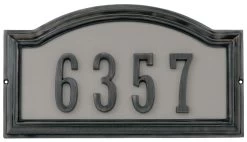 Distinctions Address Plage Aged Bronze