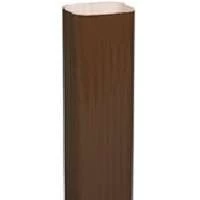 Brown Aluminum Downspout 10 Ft 2x3 In