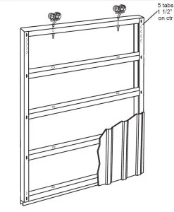 Hillman 10x12 Door Frame Kit White