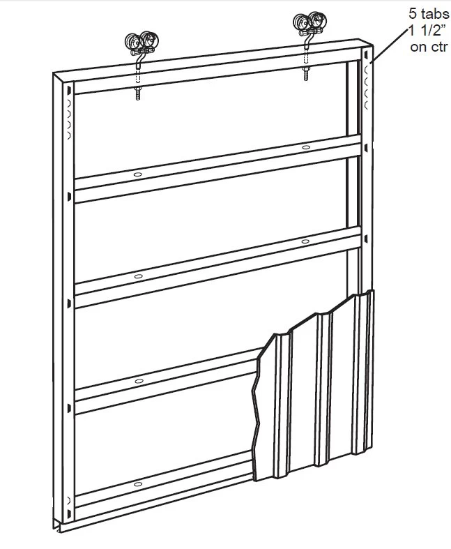 Hillman 10x8 Door Frame Kit White