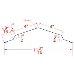 10-Foot X 3-Inch Red Ridge Cap -Home-Building Hardware 8574816 ep 1527105668 0