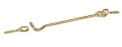 3-Inch Bright Brass Gate Hook And Eye
