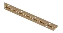 30 X 1-1/2-Inch Brass Plated Surface Mount Continuous Hinge