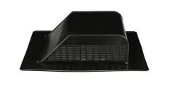 Airhawk Slant Black Galvanized Steel Filtered Roof Vent