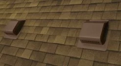 Airhawk Slant Brown Galvanized Steel Filtered Roof Vent