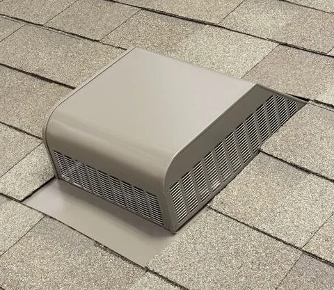 Airhawk Slant Weatherwood Galvanized Steel Filtered Roof Vent 4 Airhawk Slant Weatherwood Galvanized Steel Filtered Roof Vent - Image 2