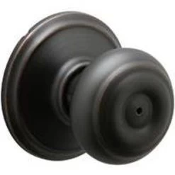 Aged Bronze Georgian Privacy Knob