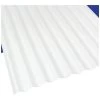 12-Foot X 26-Inch White PVC Corrugated Roofing Panel -Home-Building Hardware 9473935 HR