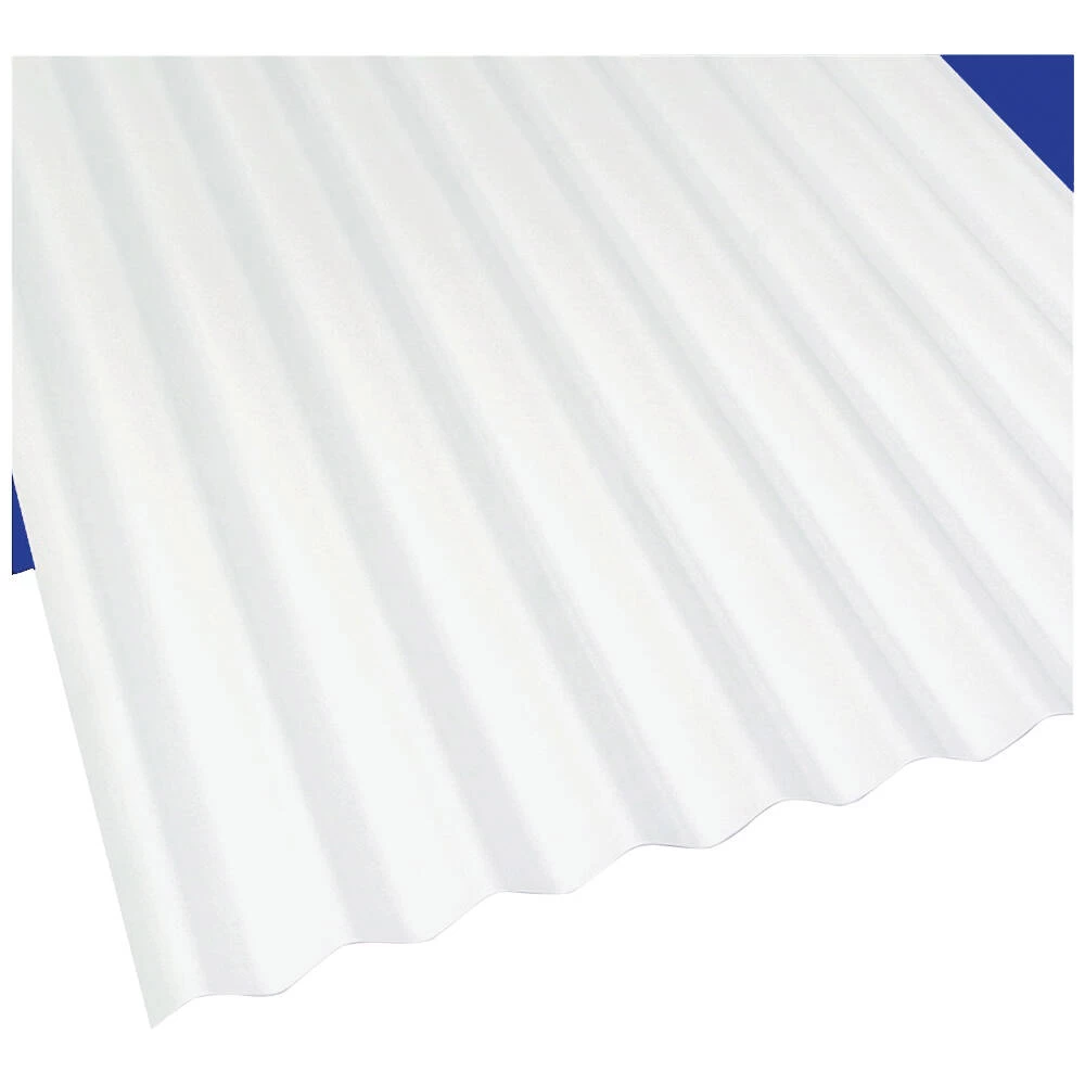 12-Foot X 26-Inch White PVC Corrugated Roofing Panel 3 12-Foot X 26-Inch White PVC Corrugated Roofing Panel