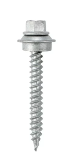 #9 X 1-1/2-Inch Bright White Woodgrip Metal-To-Wood Screw With Washer, 250-Piece 5 #9 X 1-1/2-Inch Bright White Woodgrip Metal-To-Wood Screw With Washer, 250-Piece -Home-Building Hardware 9woodgrip 1