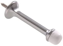 Satin Chrome Polybagged Rigid Door Stops - Standard