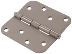 4 In Residential Door Hinge Round Corner Stainless Steel