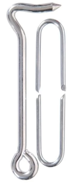 5 In - Heavy Gate Hook W/Staple