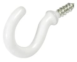 Hillman 1-1/2-Inch White Vinyl Coated Cup Hook