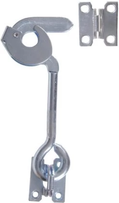 Hillman 8 In Safety Hook W/Plate Staple