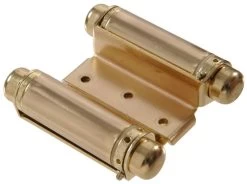 3 In Double Acting Satin Brass Spring Hinges