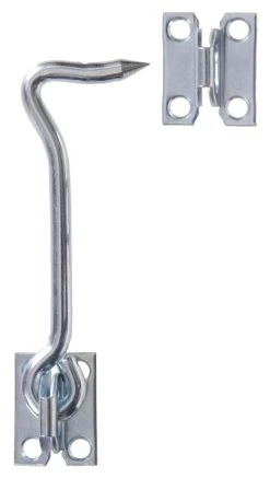 5 In - Heavy Gate Hook W/Plate Staple