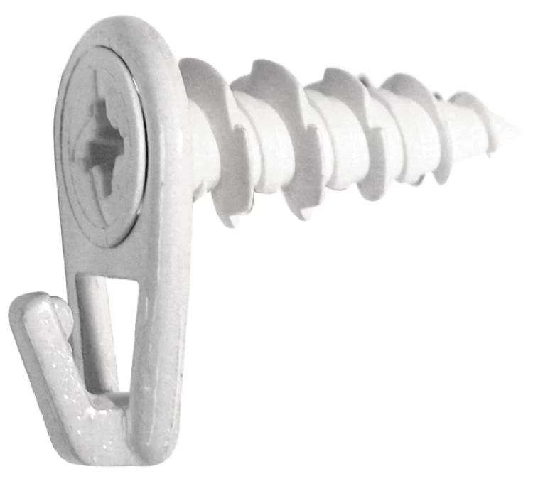 Hillman #6 White WallDriller Picture Hook 3 Hillman #6 White WallDriller Picture Hook