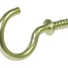 Hillman 7/8-Inch Brass Cup Hook