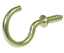 Hillman 1-Inch Solid Brass Cup Hook
