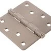Residential Door Hinges 1/4 In Round Corner - Full Mortise - Removable Pin