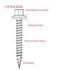 1-1/2-Inch Light Stone Metal To Wood Screws 250-Pack -Home-Building Hardware MetaltoWoodScrewfasteners 2
