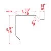 20-Foot X 3-Inch 26-Gauge Rake And Corner Trim -Home-Building Hardware RakeCornertrimLO