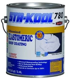 White Sta-Kool Elastomeric Pro Roof Coating .9-Gallon