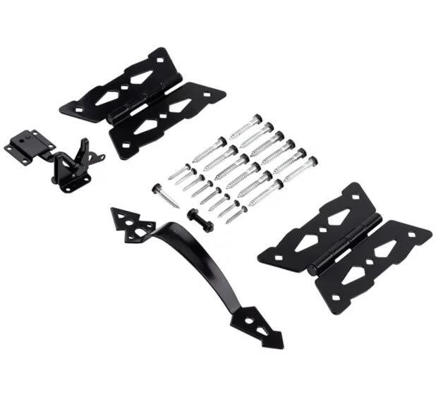 Black Decorative Butterfly Gate Hardware Kit 7 Black Decorative Butterfly Gate Hardware Kit - Image 5