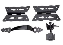 Black Decorative Butterfly Gate Hardware Kit 14 Black Decorative Butterfly Gate Hardware Kit -Home-Building Hardware butterfly8